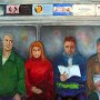 'SUBWAY TRAIN' - acrylic on canvas 48 x 52''
